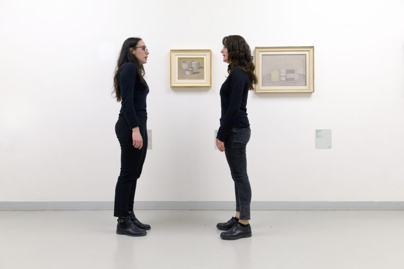 Noemi Rossi and Eleonora Reffo, È colpa tua, performance, Museo del Novecento, Milan. Photo: Alessandro Calabrese